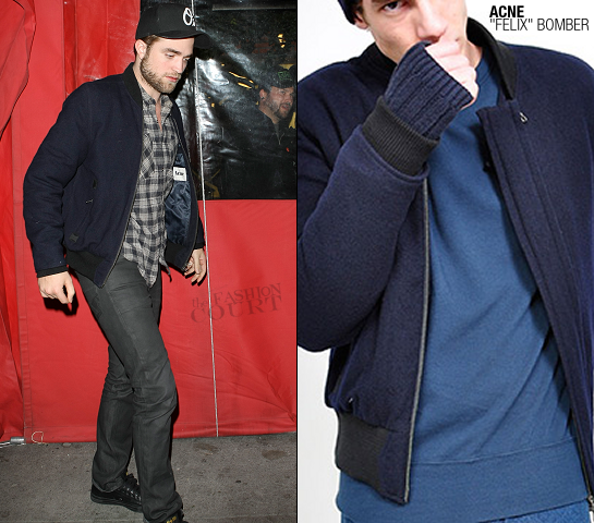 Robert Pattinson wears the 'FELIX' Bomber by ACNE!