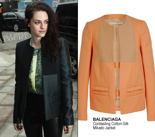 Kristen Stewart in Balenciaga | Paris Fashion Week: Fall 2012 - Balenciaga