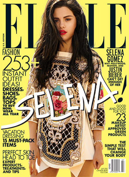 Selena Gomez Frolicks On the Beach for ELLE's July Issue