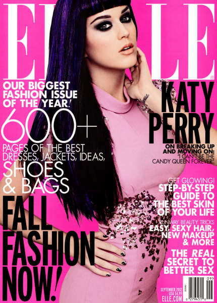 Cover Girl: Katy Perry for the September Issue of ELLE!