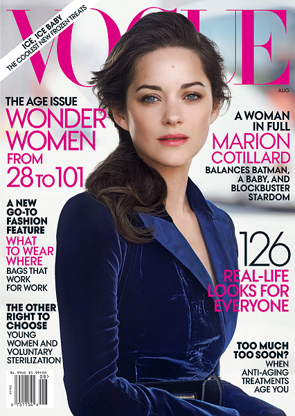 Cover Girl: Marion Cotillard's 'Dark Knight' Style for VOGUE's August Issue!