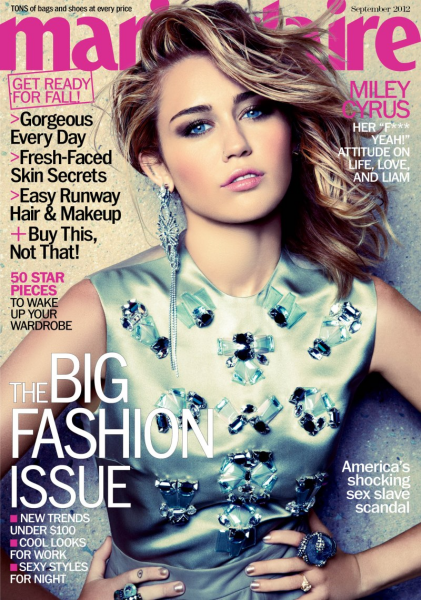Cover Girl: Miley Cyrus Shows Off Her Edgy Style for Marie Claire!