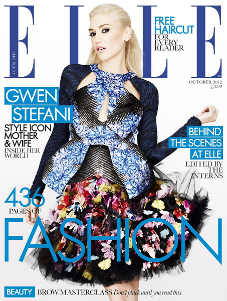 Gwen Stefani Gets Sucked Into a Kaleidoscope of Color for ELLE UK's October Issue!