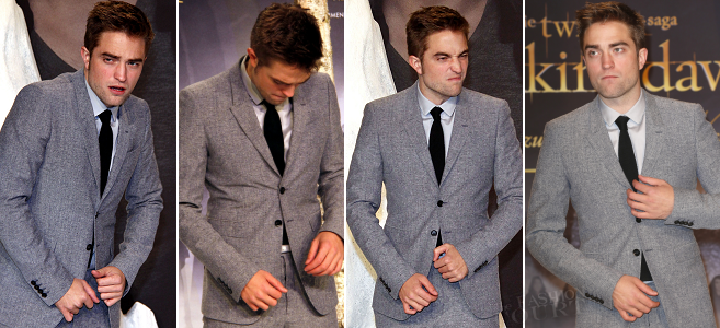Robert Pattinson in Burberry | 'The Twilight Saga: Breaking Dawn - Part 2' Berlin Premiere