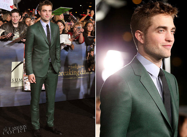Robert Pattinson in Gucci | 'The Twilight Saga: Breaking Dawn - Part 2' LA Premiere