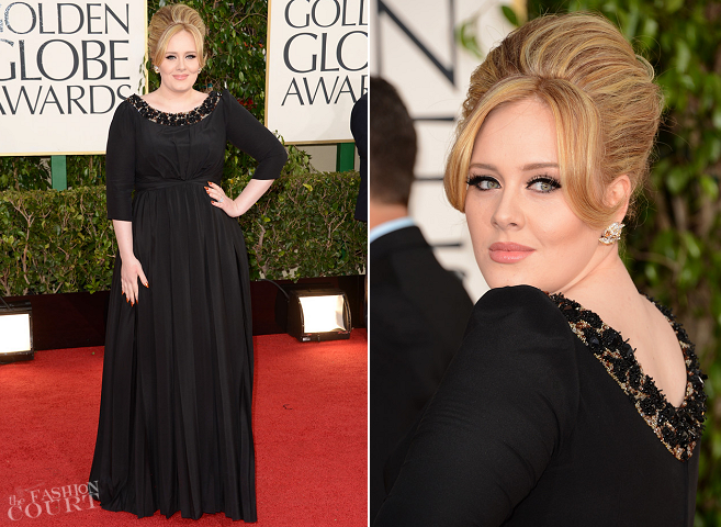 Adele in Burberry Prorsum | 2013 Golden Globes