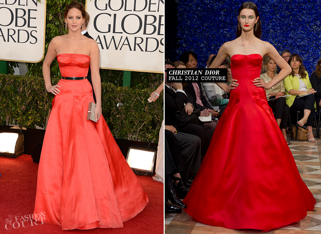 Jennifer Lawrence in Christian Dior Couture | 2013 Golden Globes