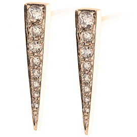 EF Collection Diamond Dagger Earrings