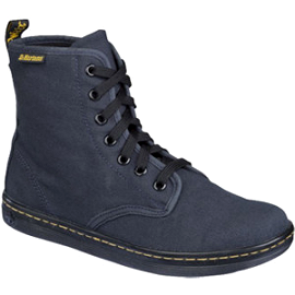 Dr. Martens Eclectic Shoreditch 7-Eye Navy Canvas Boot