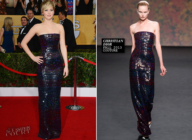 Jennifer Lawrence in Christian Dior Couture | 2014 SAG Awards