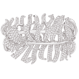 Chanel Fine Jewelry 1932 White Diamond Plume Bracelet