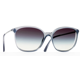 Chanel BIJOU Acetate Oval Sunglasses in Grey