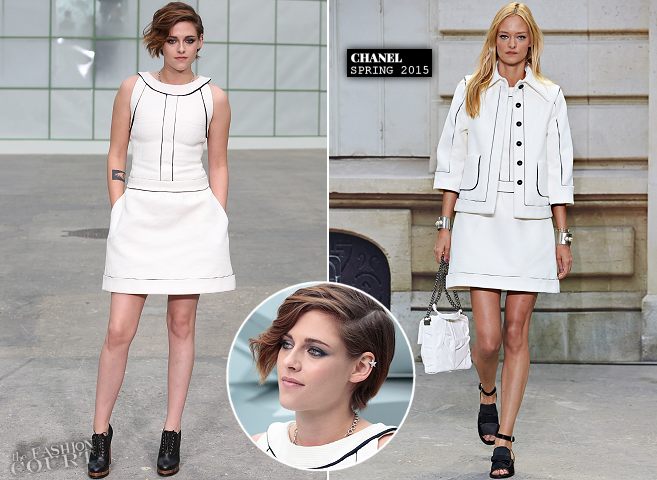 Kristen Stewart in Chanel | Paris Couture Fashion Week: Spring 2015 – Front Row at CHANEL