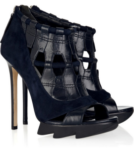 Camilla Skovgaard Cutout Suede and Leather Ankle Boots