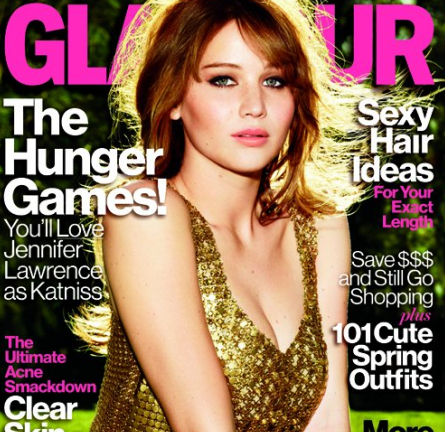 Cover Girl: Jennifer Lawrence for the April 2012 issue of GLAMOUR!