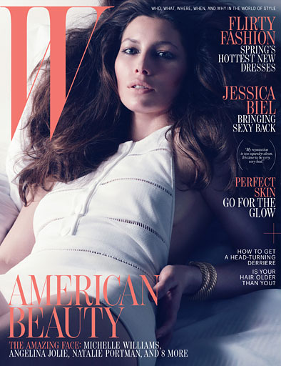 Cover Girl: Jessica Biel's Sexy Swimsuits for W Magazine's April