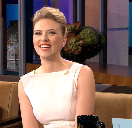 Scarlett Johansson in Antonio Berardi | 'The Tonight Show with Jay Leno'