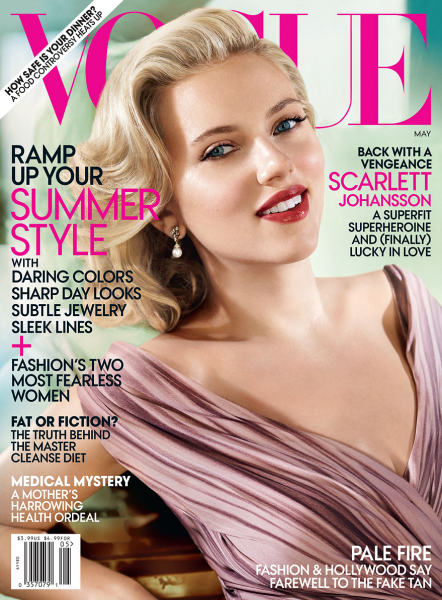 Cover Girl: Scarlett Johansson Goes Old Hollywood for VOGUE! – The Fashion  Court