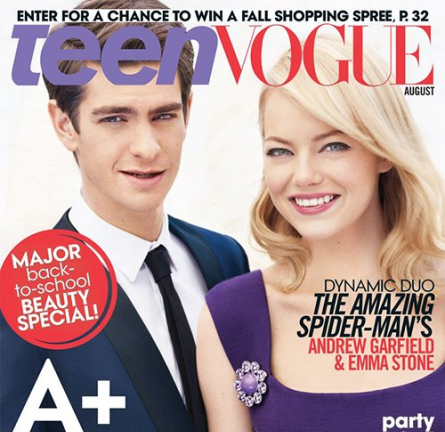 Two 4 One: Emma Stone & Andrew Garfield Cover Teen Vogue's August Issue!