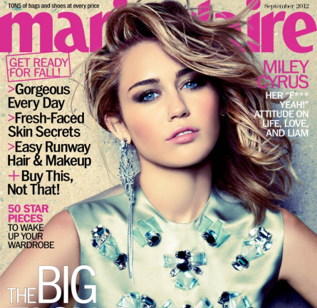Cover Girl: Miley Cyrus Shows Off Her Edgy Style for Marie Claire!
