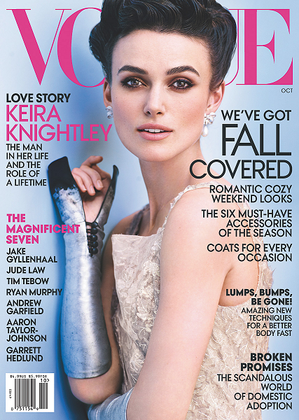 Keira Knightley for the October Issue of VOGUE!
