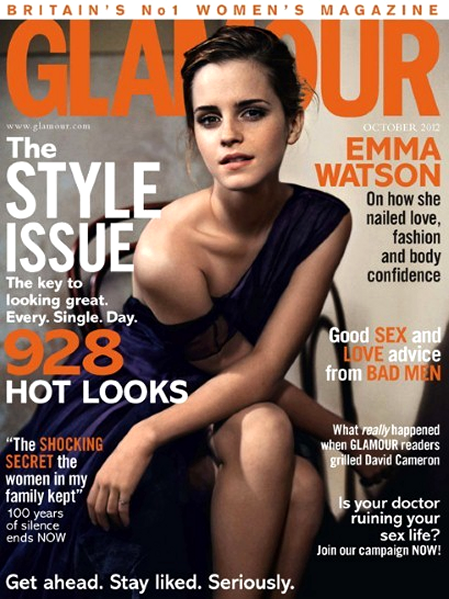 Emma Watson for the October Issue of British GLAMOUR!