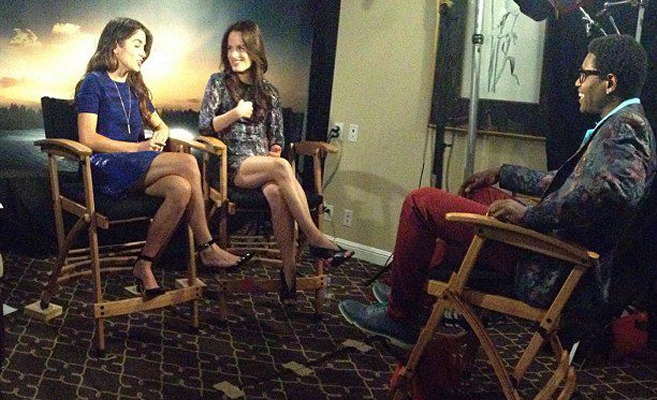 Nikki Reed in Michael Kors & Elizabeth Reaser in JOE'S Jeans | 'The Twilight Saga: Breaking Dawn - Part 2' LA Press Junket - Day 2