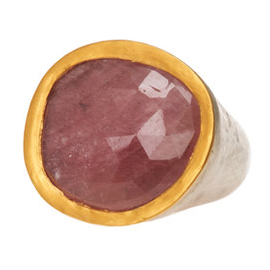 Yossi Harari Pink Sapphire Slice Ring