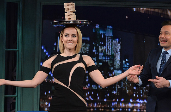 Jena Malone in MIKAEL D. | 'Late Night with Jimmy Fallon'