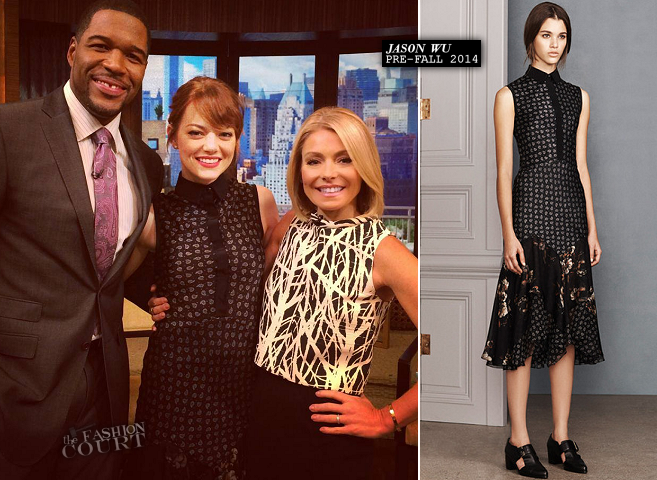 Emma Stone in Jason Wu | 'Live! with Kelly and Michael'