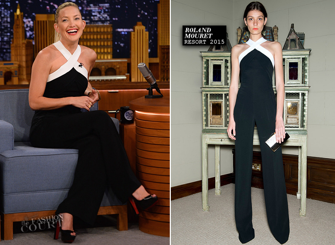 Kate Hudson in Roland Mouret | 'The Tonight Show starring Jimmy Fallon'