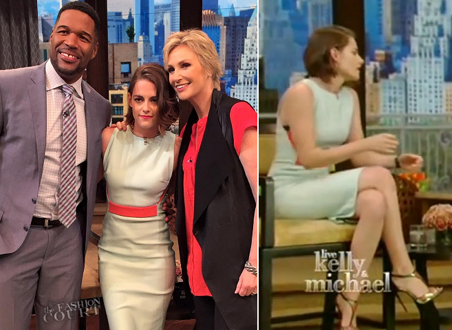 Kristen Stewart in Mugler | 'Live! with Kelly and Michael'