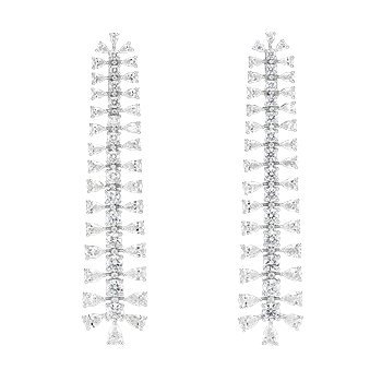 Chopard Green Carpet Collection White Gold Diamond Earrings