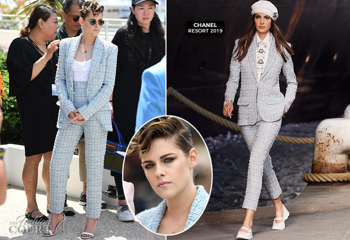 Kristen Stewart Upgrades Chanel Tweed Pants With Edgy Bustier & Heels at Cannes  Film Festival 'The Innocent' Screening