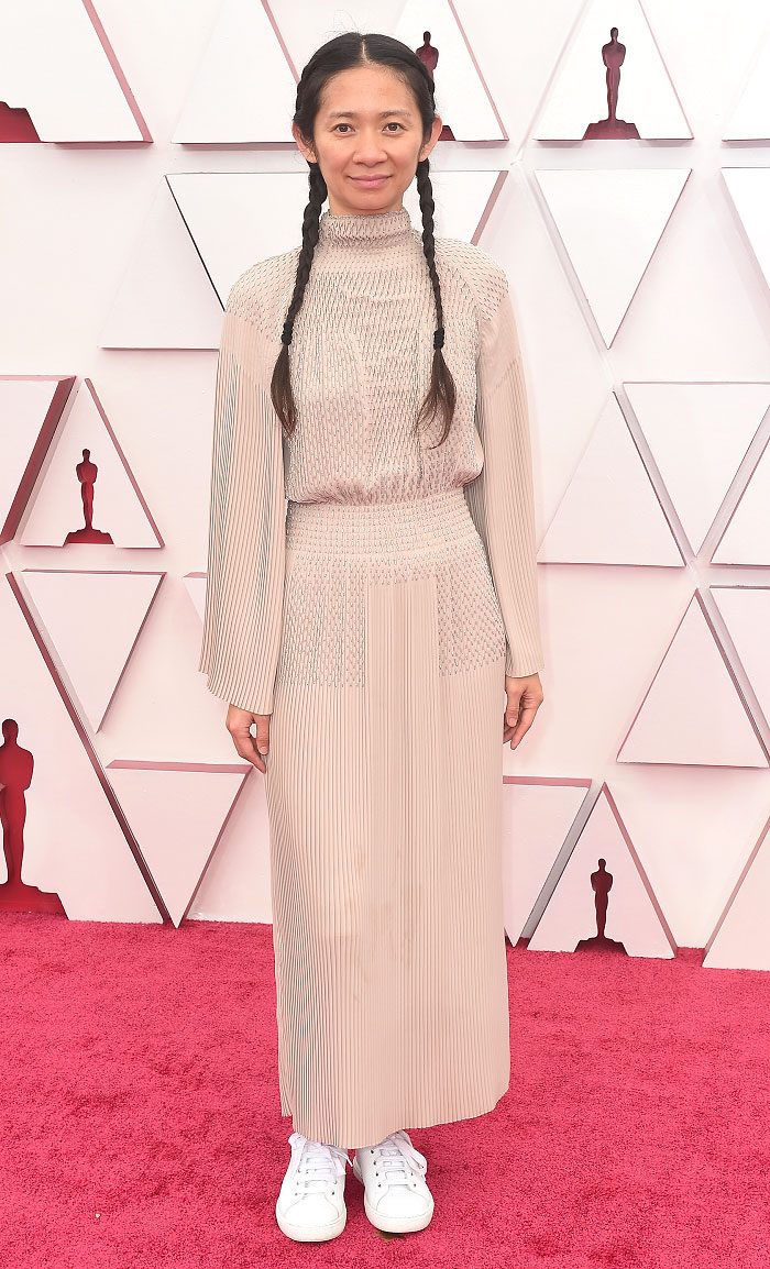 Chloé Zhao in Hermès | 2021 Oscars